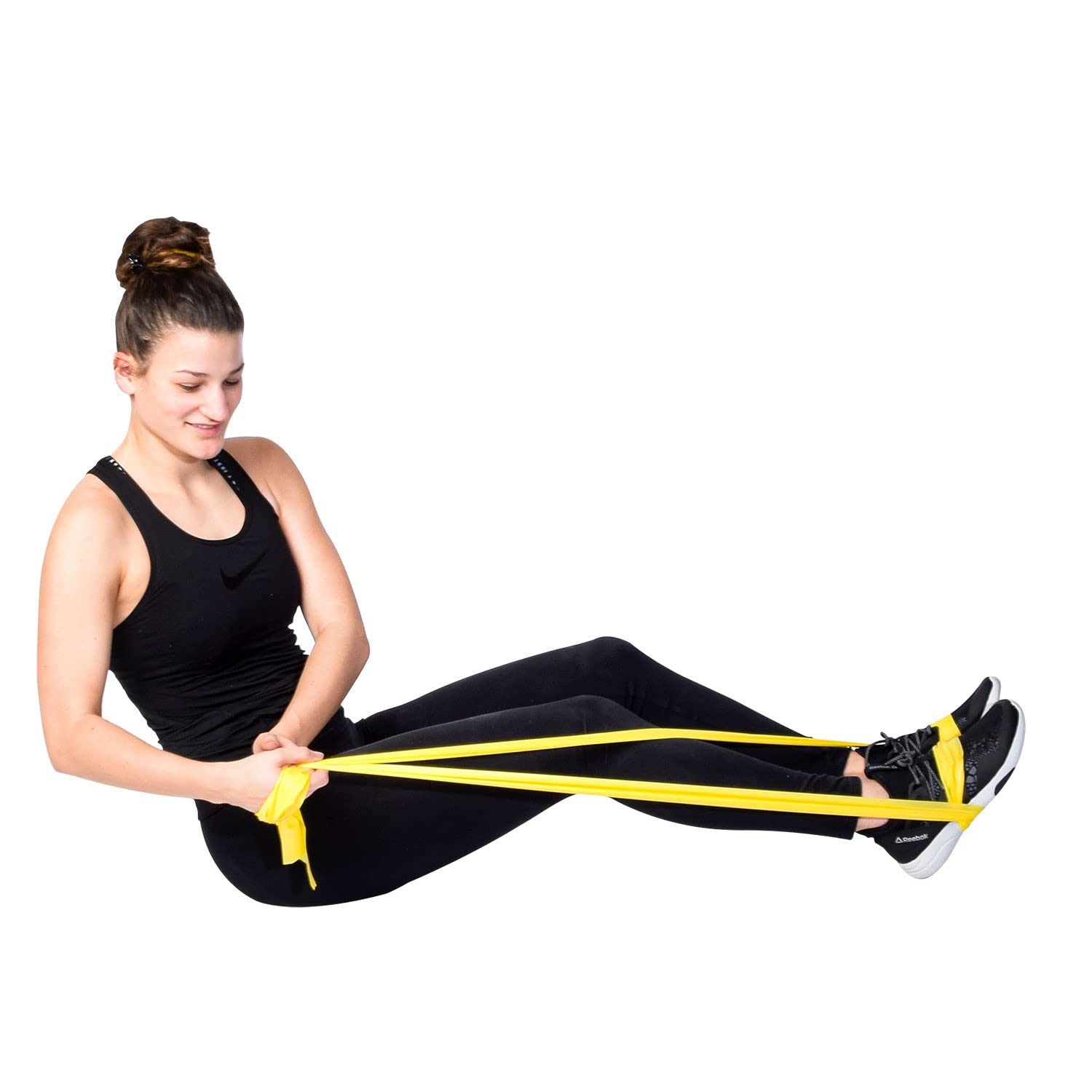 DITTMANN 25m Light Yellow Resistance Band - Stretchable Fitness Bands for Home Workouts, Yoga, Pilates & Strength Training - Ideal for Gym, Physical Therapy & Full Body Exercise