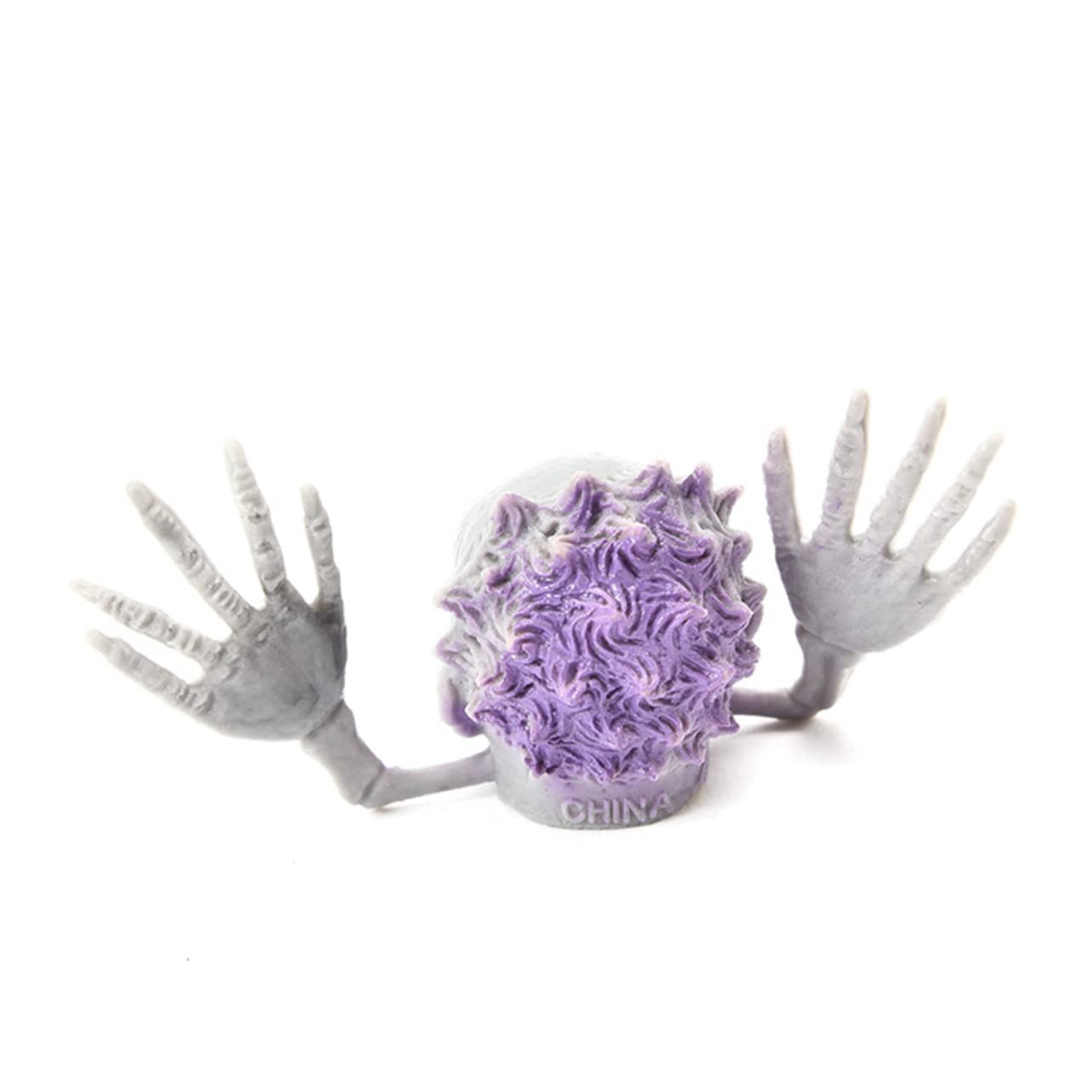 BESTonZON 12 Pack Halloween Finger Puppets for Kids - Zombie & Witch Finger Toys, Halloween Party Favors, Classroom Activities & Storytelling Props (Grey)