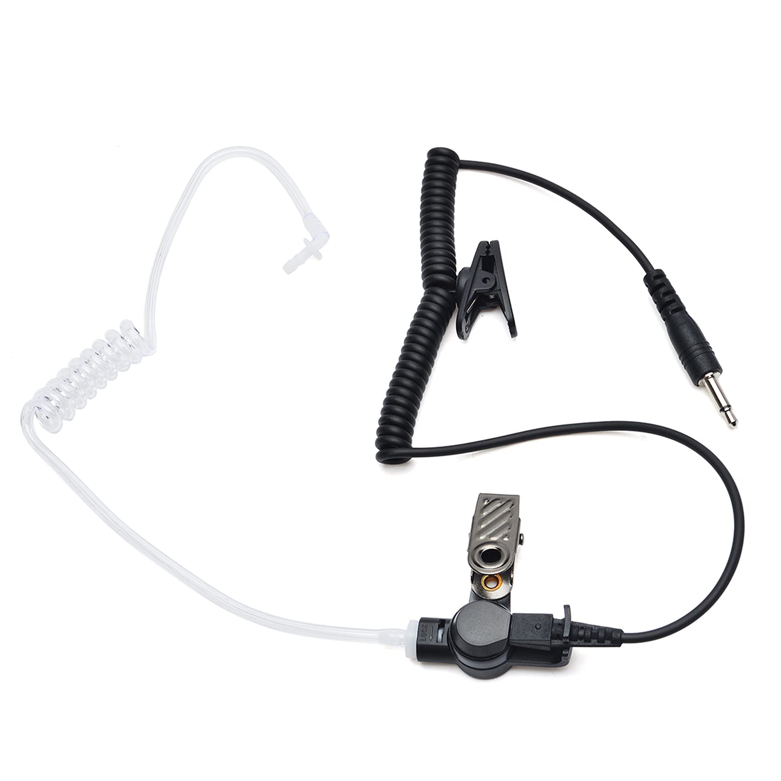 TWAYRDIO 3.5mm Police Surveillance Earpiece - Covert Acoustic Tube Headset for Two-Way Radios, Walkie Talkies & Communication Devices - Ideal for Security Guards, Law Enforcement & Event Staff