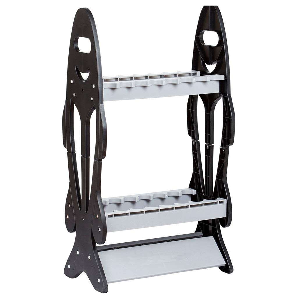 Detachable ABS Plastic Fishing Rod Display Stand - Fish-Shaped Storage Rack for Home & Garage Organization | Perfect for Anglers, Fishing Enthusiasts & Tackle Shops
