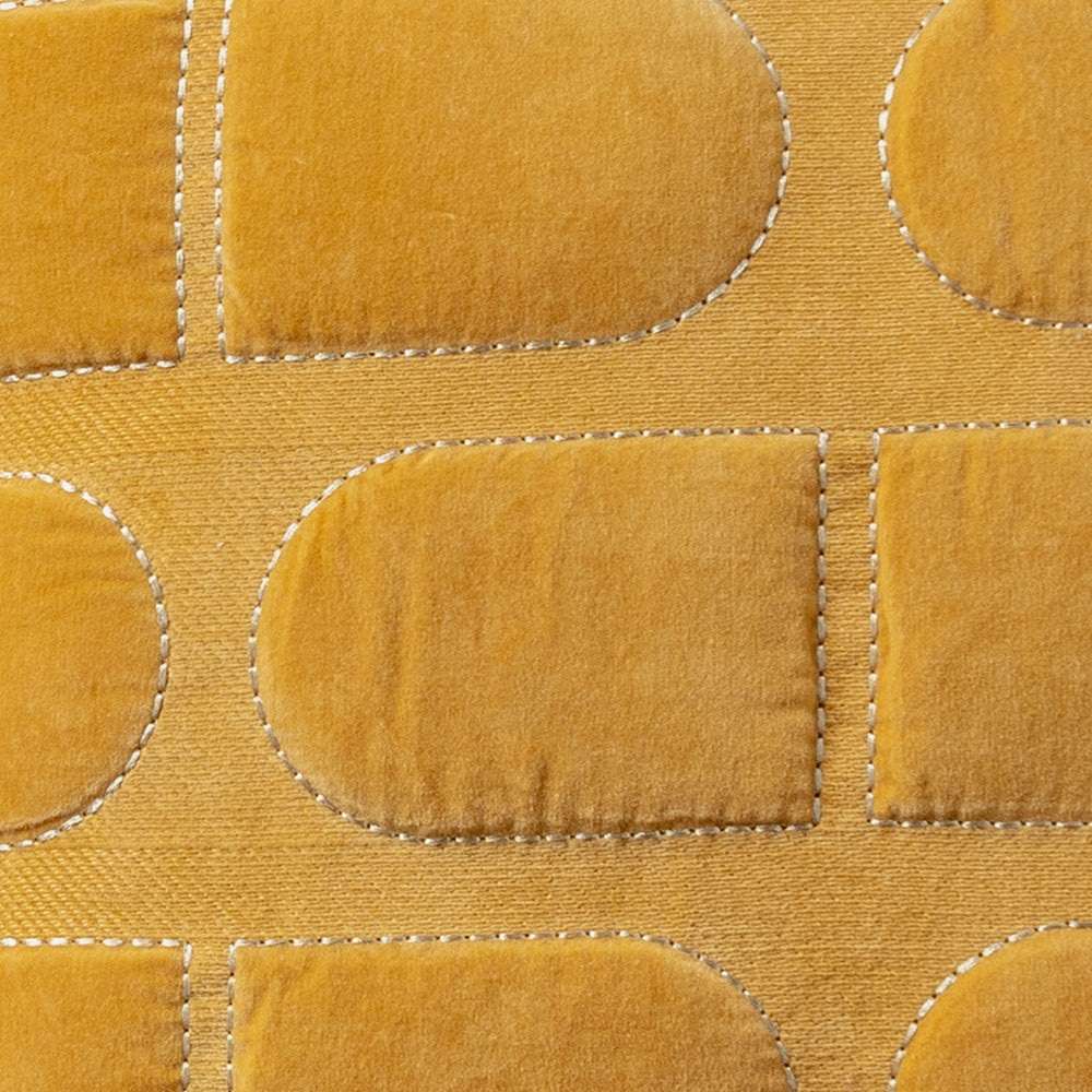 Heda Mustard Square Filled Cushion - Soft Decorative Throw Pillow for Sofa, Bed & Home Decor - Perfect for Living Room, Bedroom, Nursery & Office Comfort