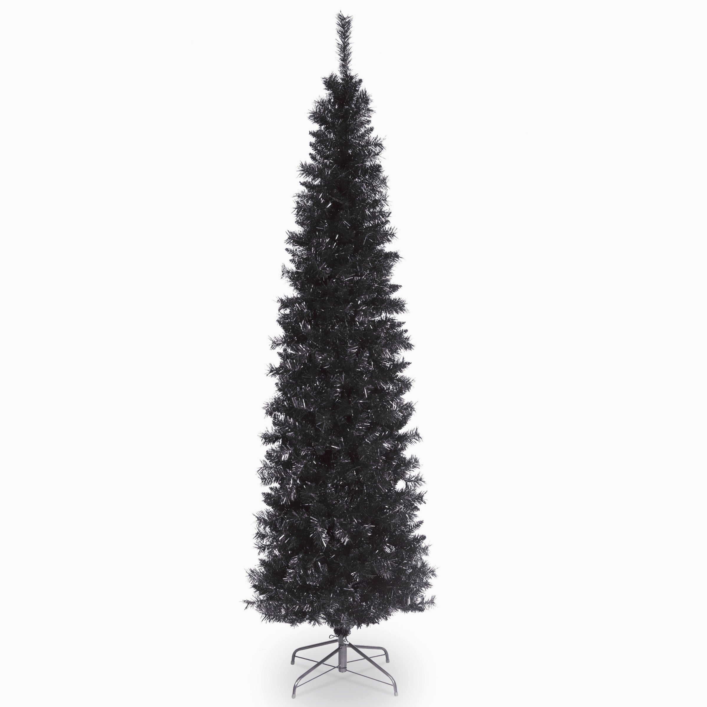 6 ft. Black Tinsel Christmas Tree Decorations - Perfect for Holiday Home Decor, Party & Festive Celebrations