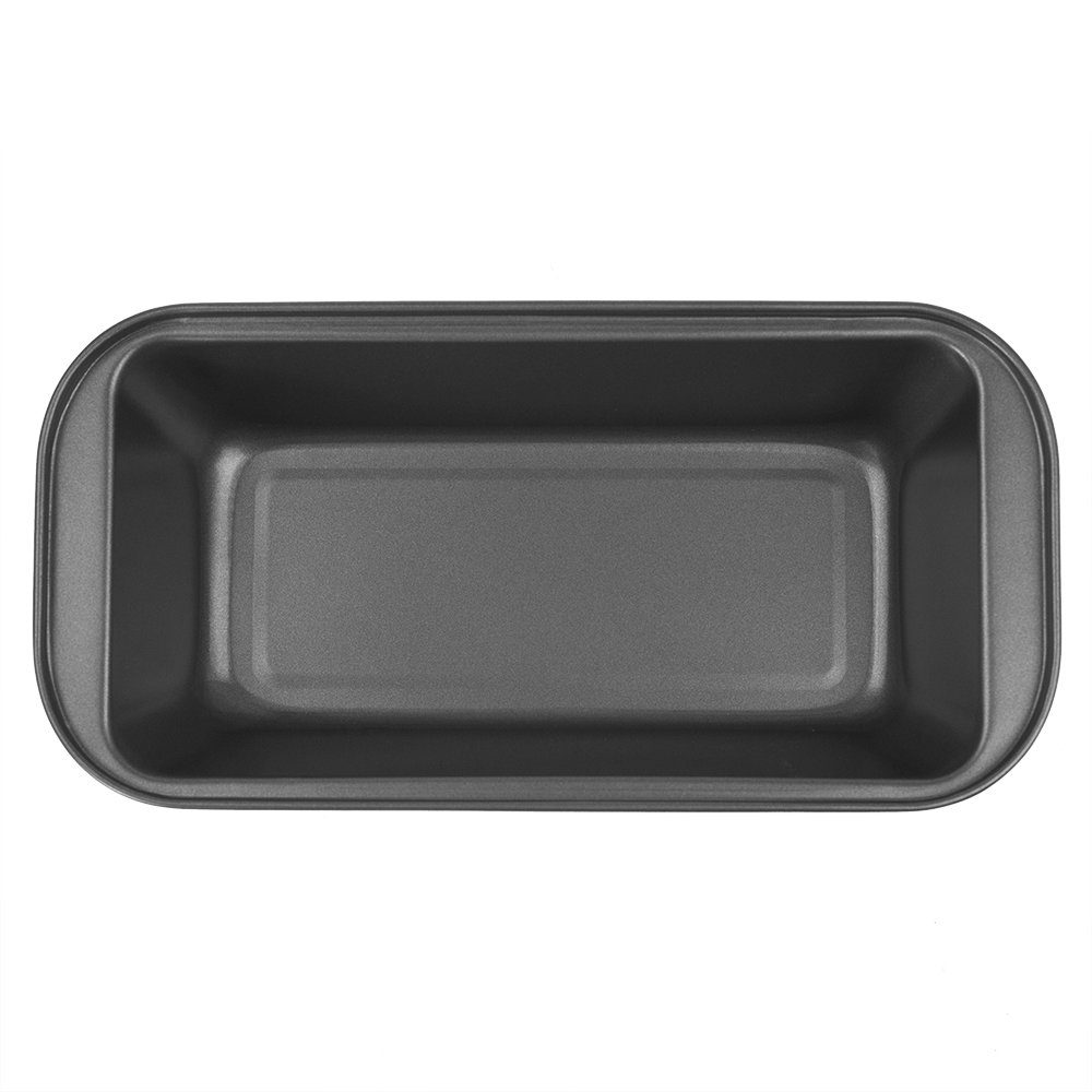Home Basics Steel Loaf Pan (Silver) - Nonstick Small Bread Baking Pan for Homemade Bread, Banana Bread & Meatloaf | Dishwasher Safe & Oven Safe | Perfect for Baking, Cooking & Meal Prep