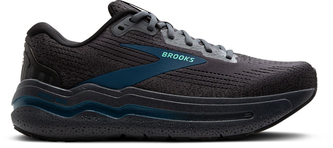 Nike Men's Ghost Max 2 Running Shoes (081 Ebony/Cockatoo/Blue Sapphire) - Lightweight Cushioned Sneakers for Jogging, Gym Workouts & Daily Wear
