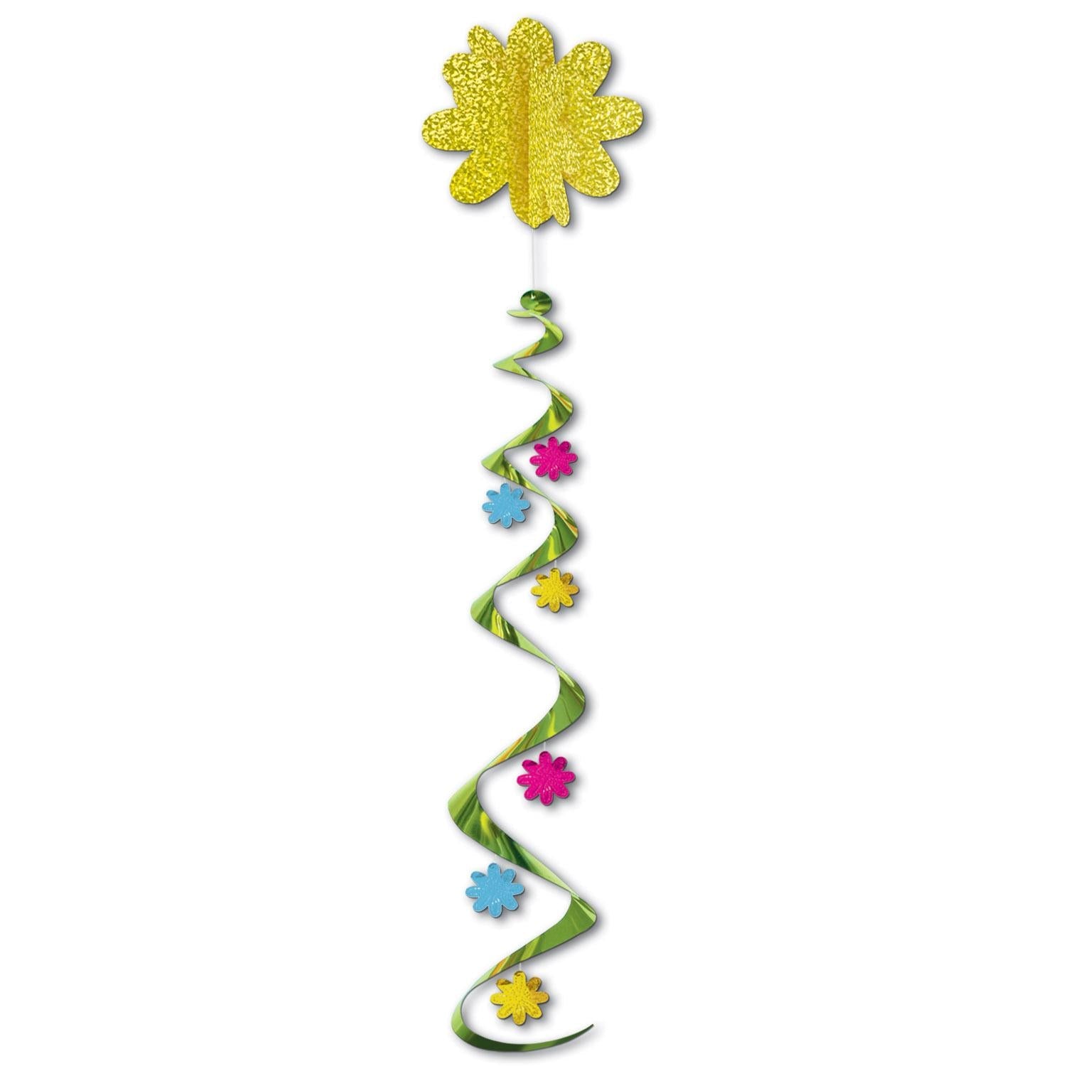 12 Pack Beistle Jumbo Flower Party Whirls - Colorful Spinning Decorations for Birthday Parties, Baby Showers & Outdoor Events