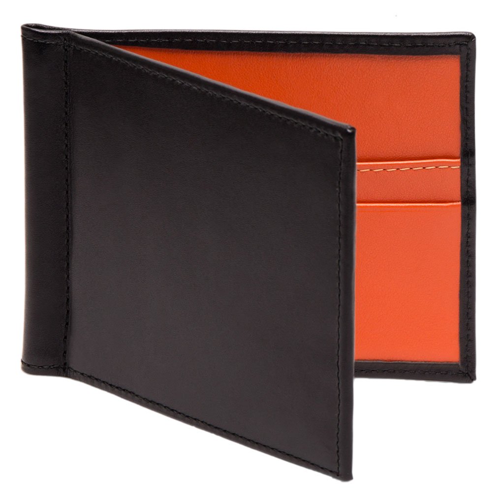 Ettinger Men's Sterling Silver Money Clip Wallet - Slim & Stylish RFID Blocking Leather Wallet for Everyday Use & Travel