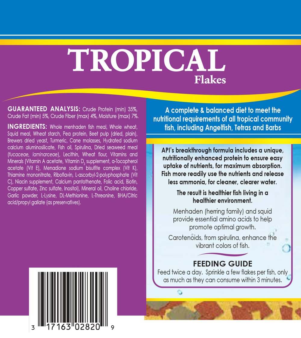 API Aquarium Water Conditioner & Tropical Fish Food Bundle - Stress Coat 16 oz, Stress Zyme 16 oz & Tropical Flakes 1.1 oz for Healthy Fish | Perfect for Freshwater Tanks, Fish Care & Stress Relief