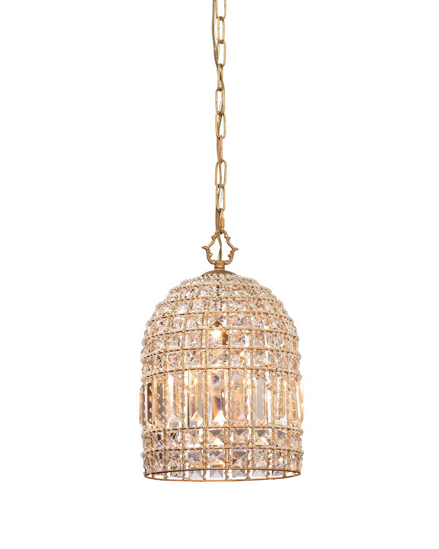 Elegant Crystal Pendant Chandelier Lighting - Modern Glass Ceiling Light Fixture for Dining Room, Living Room & Bedroom Decor