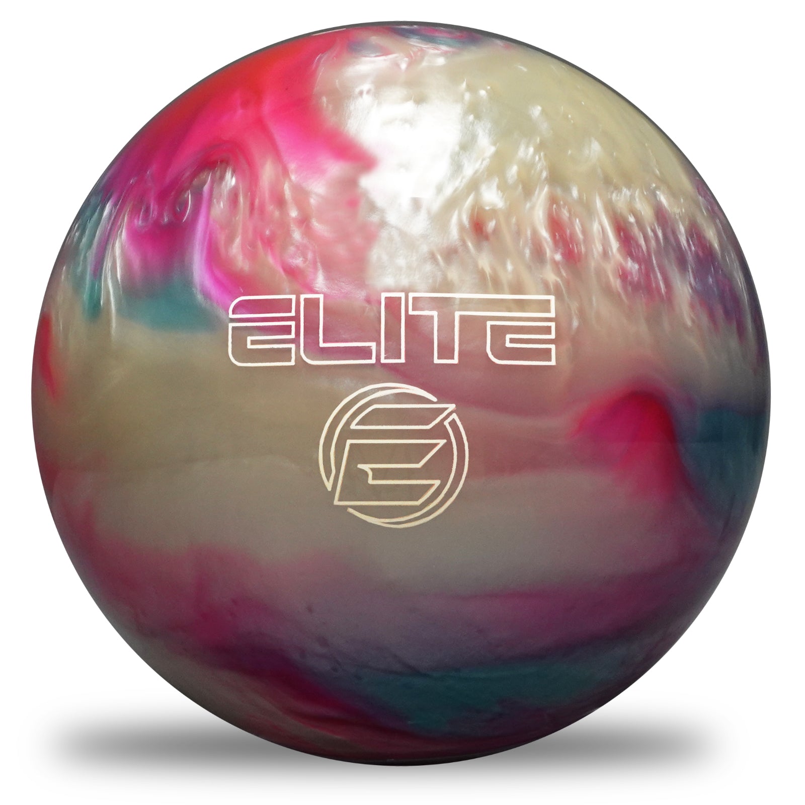 Premium Elite Star Bowling Ball - Pink, Sky Blue & White Colors | High-Performance for Strikes & Spares | Perfect for League Play & Casual Bowling