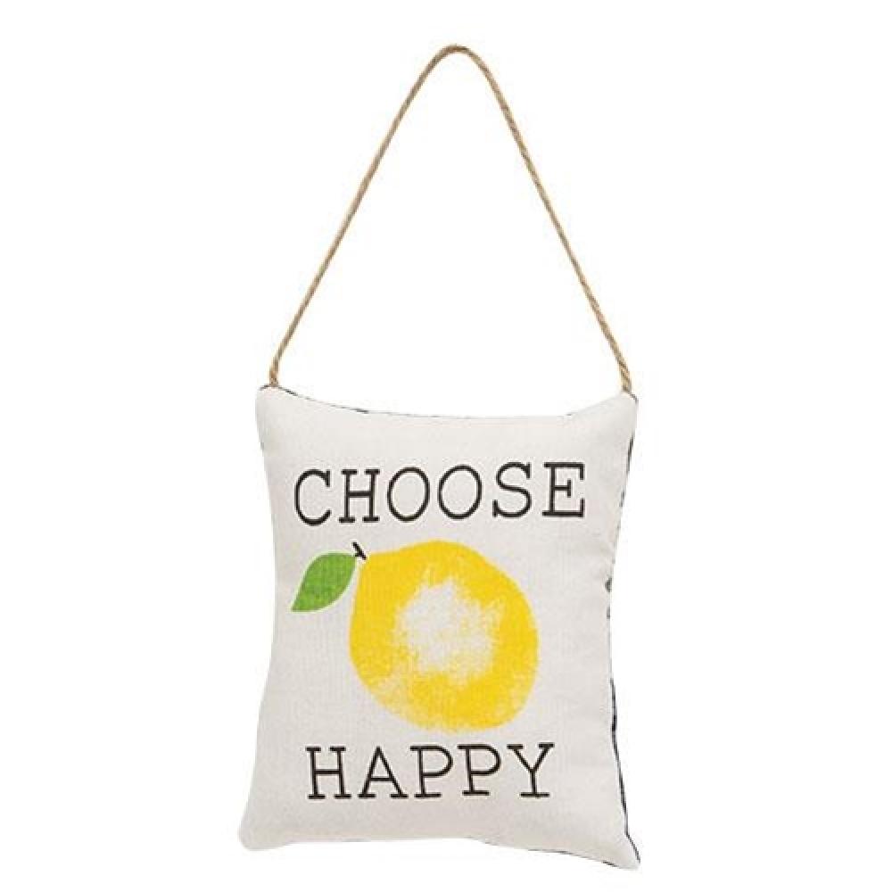 Happy Lemon Plush Pillow - Cute Citrus Fruit Decor for Home, Bedroom, and Sofa - Perfect for Relaxation and Stress Relief