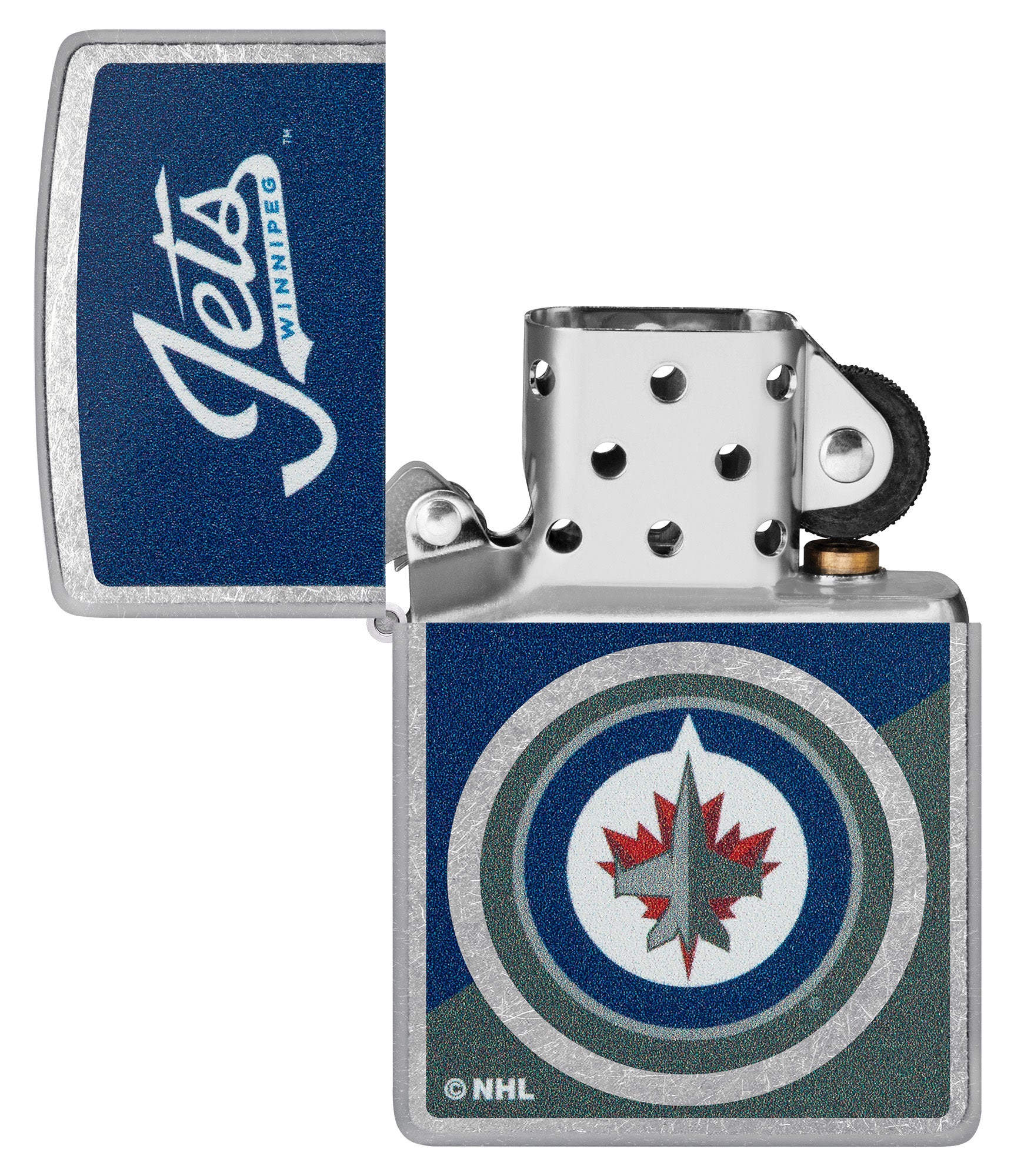 Winnipeg Jets Color Image Street Chrome - Premium NHL Hockey Team Decal for Cars, Laptops, and Windows - Show Your Team Spirit Anywhere
