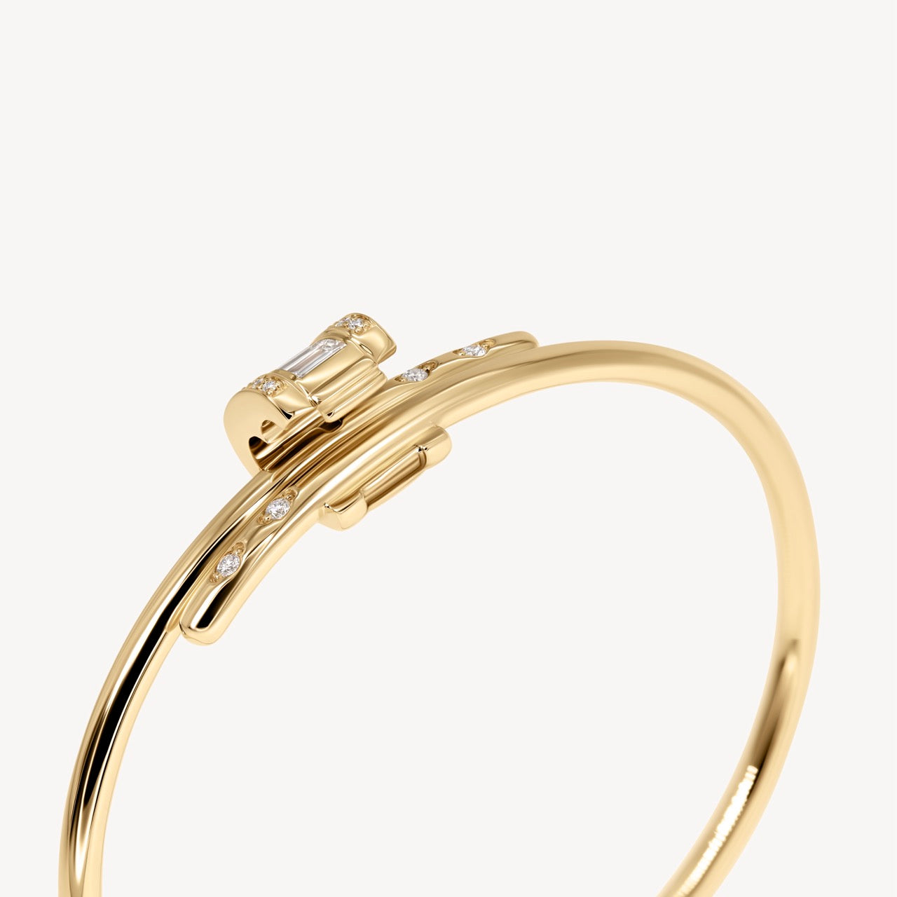 Vaulted Diamond Latch Bracelet - Elegant 14K Gold Tennis Bracelet for Women, Perfect for Weddings, Anniversaries & Special Occasions