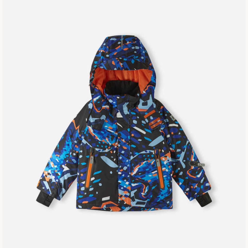 Reima Kairala Boys Waterproof Ski Jacket for Kids Age 7-8 Years - Warm Winter Snow Jacket for Boys - Perfect for Skiing, Snowboarding & Outdoor Winter Activities