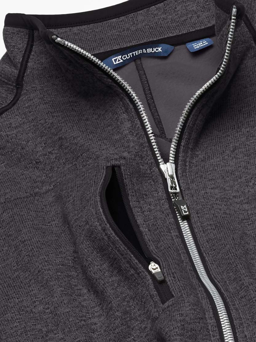 Cutter & Buck Men's Big & Tall Full Zip Jacket - Water-Resistant Windbreaker for Outdoor Activities & Casual Wear