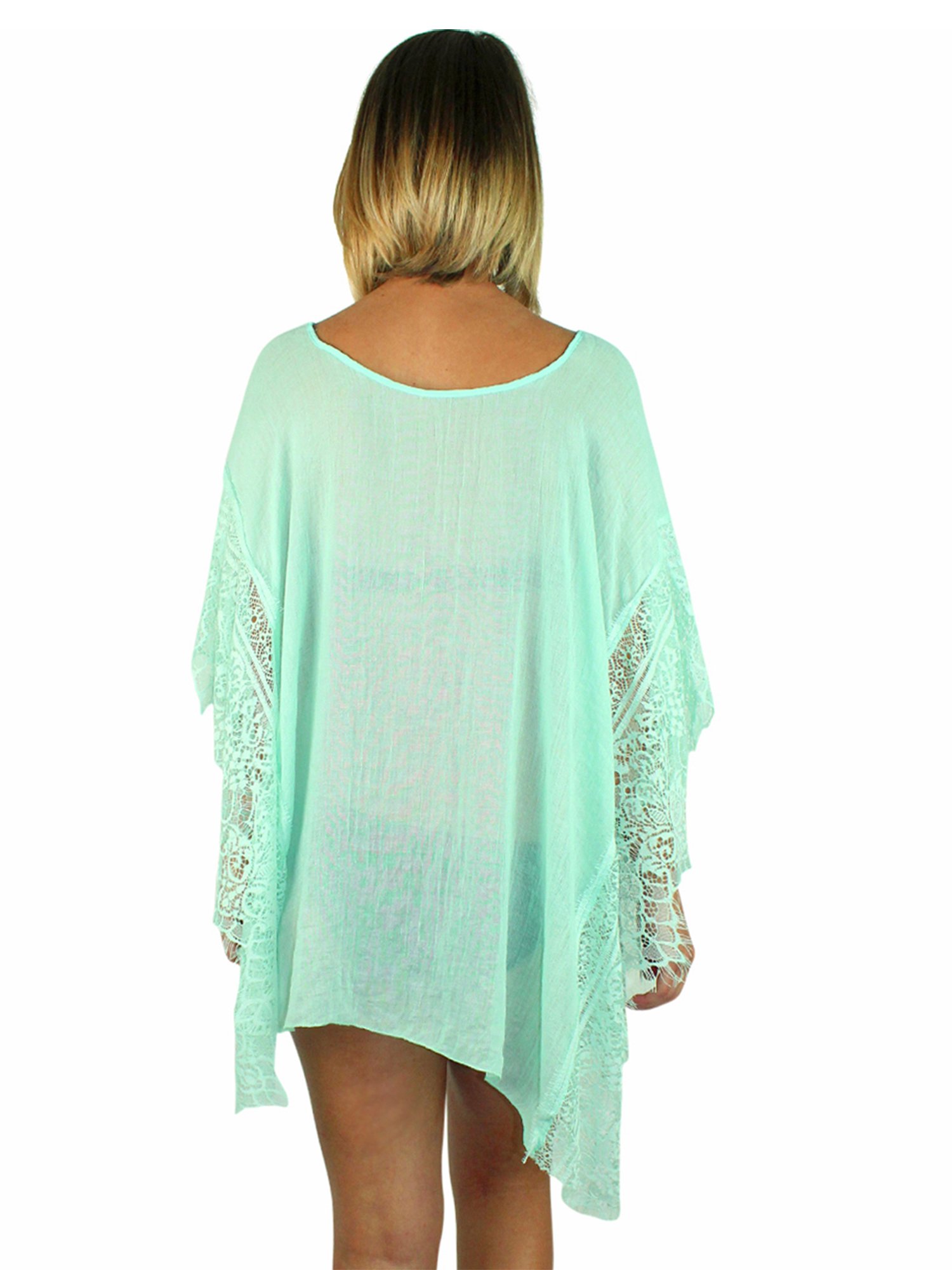 Sheer Romantic Beach Cover Up Swimsuit Cover Up - Lightweight & Flowy Swimwear Cover for Women - Perfect for Beach, Pool, Vacation & Summer Outfits
