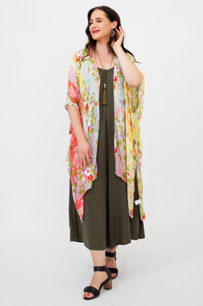 Darcy Floral Print Dress - Spring Bloom One Size Women's Fashion for Casual Outings & Garden Parties