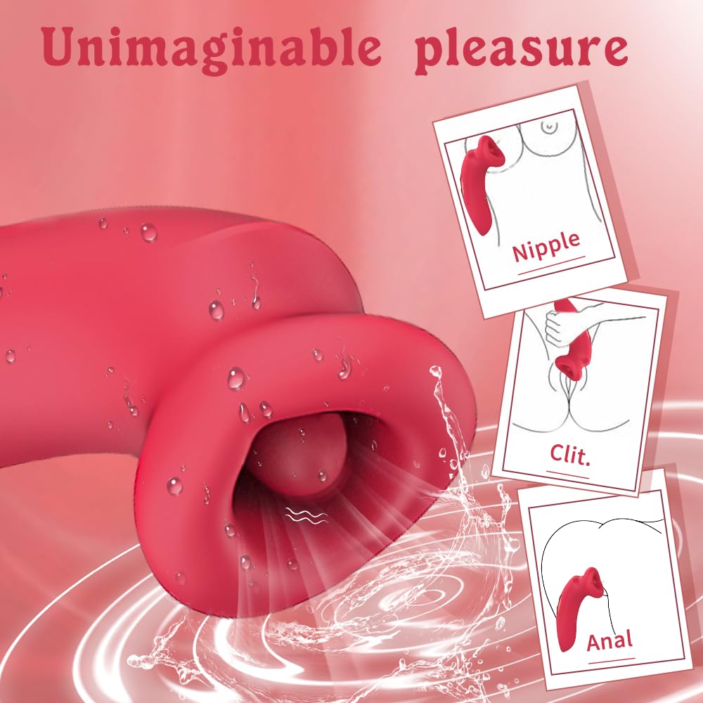 Best G Spot Vibrator & Clit Sucking Sex Toy for Women - 10 Tongue Vibrating & 10 Sucking Modes, Dual Stimulation Adult Toy for Couples Play, Solo Pleasure & Sensual Massage - Perfect for Valentine's Day & Anniversary Gifts
