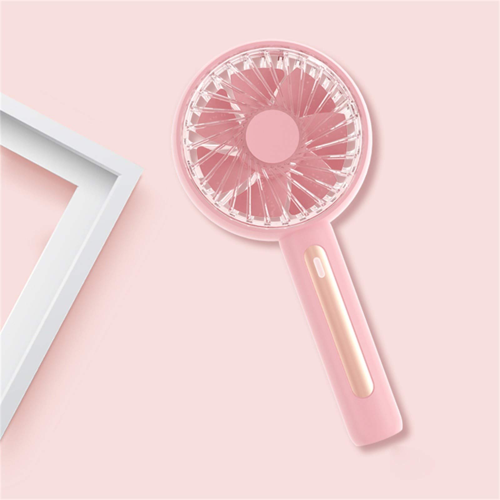 Woaills Portable Mini Fan - USB Rechargeable Handheld Fan with Strong Wind & Quiet Operation - Perfect for Travel, Office, and Outdoor Activities