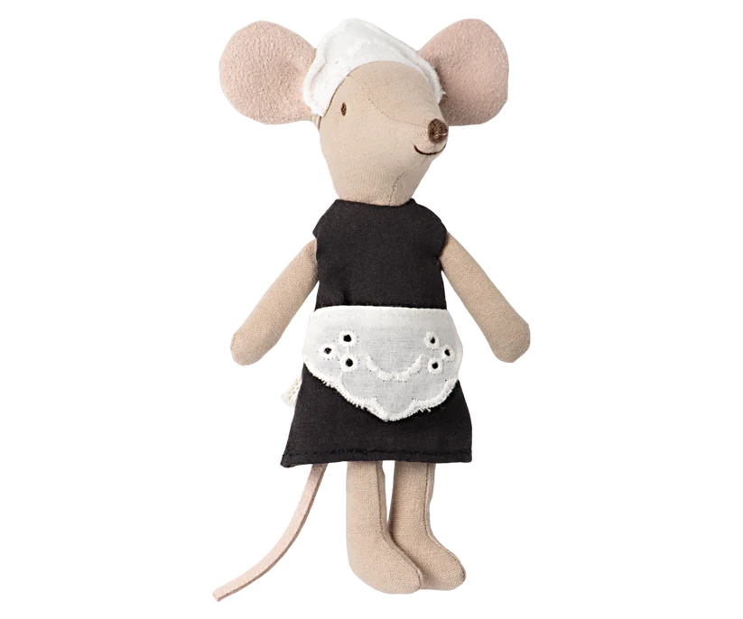Maileg Maid Mouse - Adorable Handmade Mouse Doll for Kids | Perfect for Pretend Play, Nursery Decor & Gift Giving