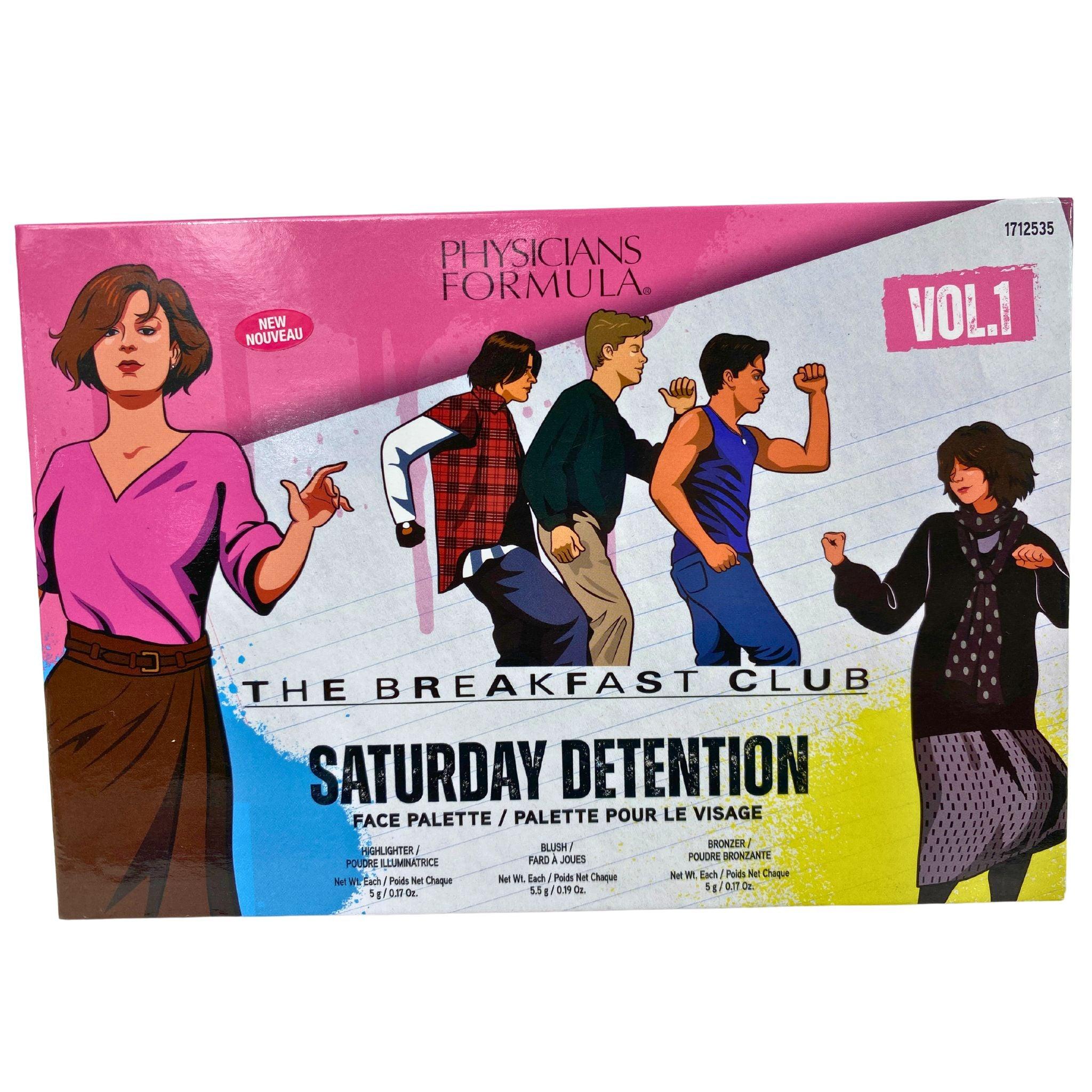 Physicians Formula The Breakfast Club Saturday Detention Face Palette - Highlighter, Blush & Bronzer Trio (50 Pcs) | Makeup Kit for Contouring, Highlighting & Blushing | Perfect for Daily Makeup & Professional Use