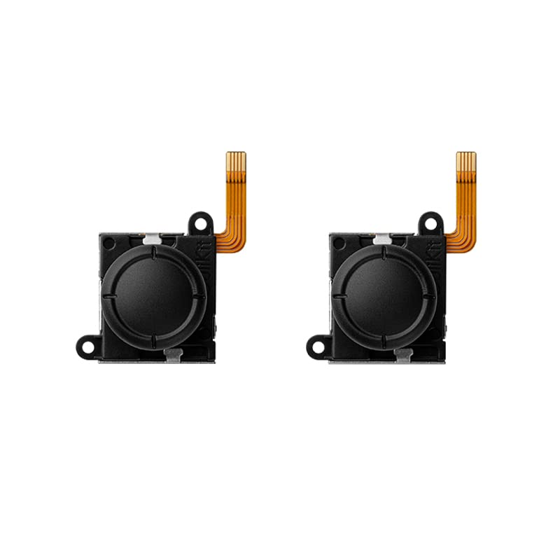 Original GeeekPi Guli Hall Joystick for Nintendo Switch JoyCon Replacement - No Drifting, Electromagnetic Stick, 50% Power Saving, High Precision Response, Replaceable Stick Cap - Perfect for Switch OLED Repair & Gaming (2-Pack)