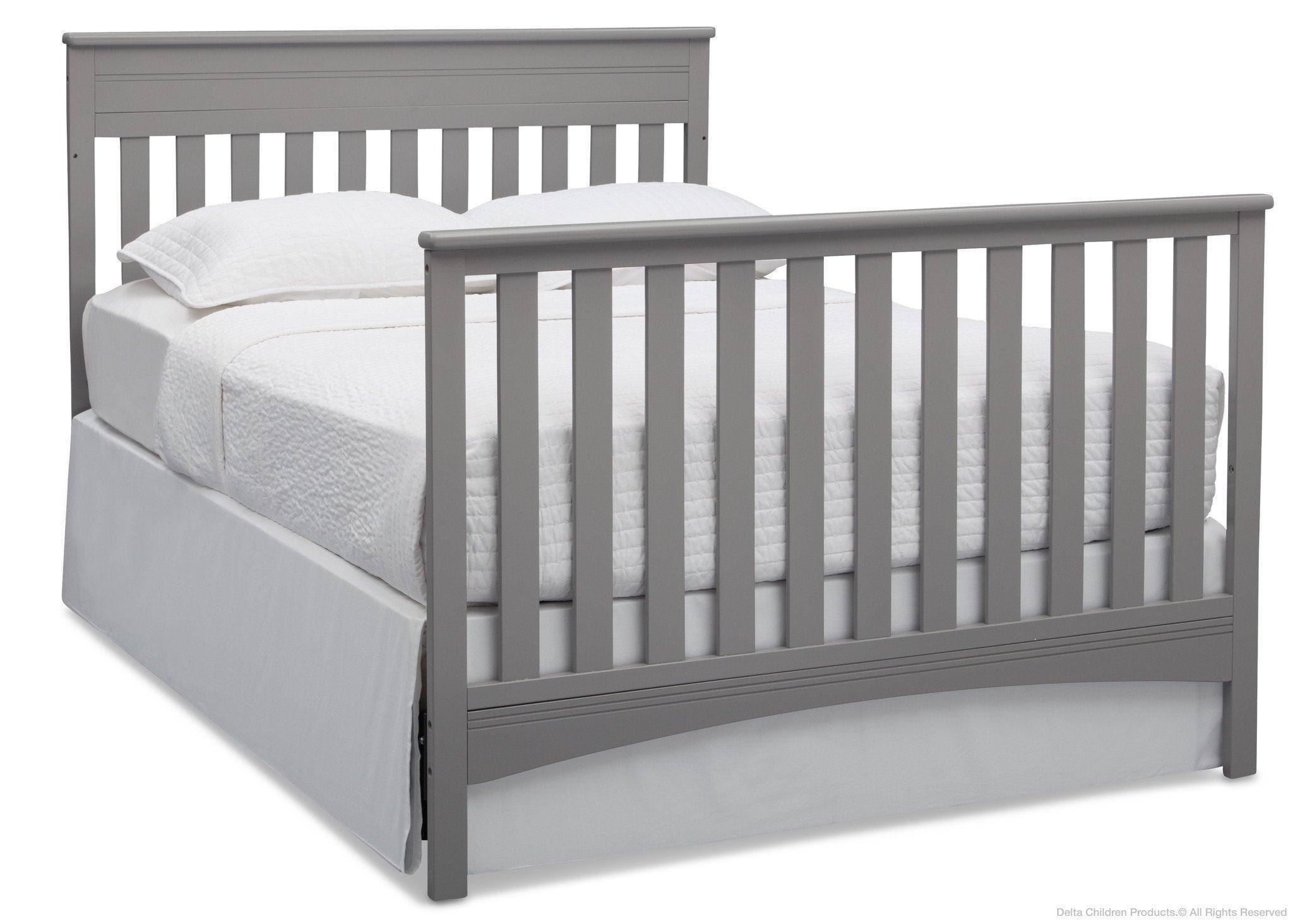 Fabio 4-in-1 Convertible Baby Crib - Toddler Bed & Daybed with Storage Drawer - Safe Nursery Furniture for Newborns & Kids - Perfect for Bedrooms, Daycare & Guest Rooms