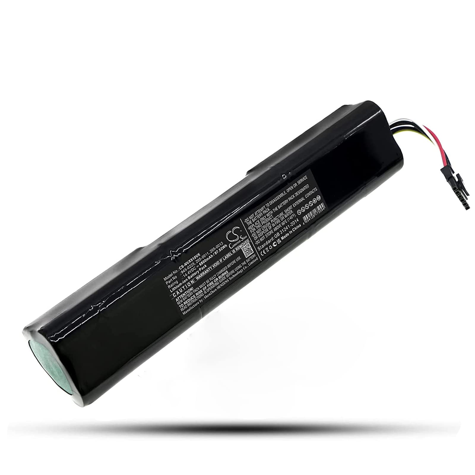 14.4V 6800mAh Replacement Battery for Neato Botvac Connected, D3, D4, D5, D6, D7, D5+, D3+, D705, D6 Connected, D703, D503, D5 Connected (Compatible with P.N. 905-0358, 945-0225, 945-0266) - Long-Lasting Power for Efficient Robot Vacuum Cleaning