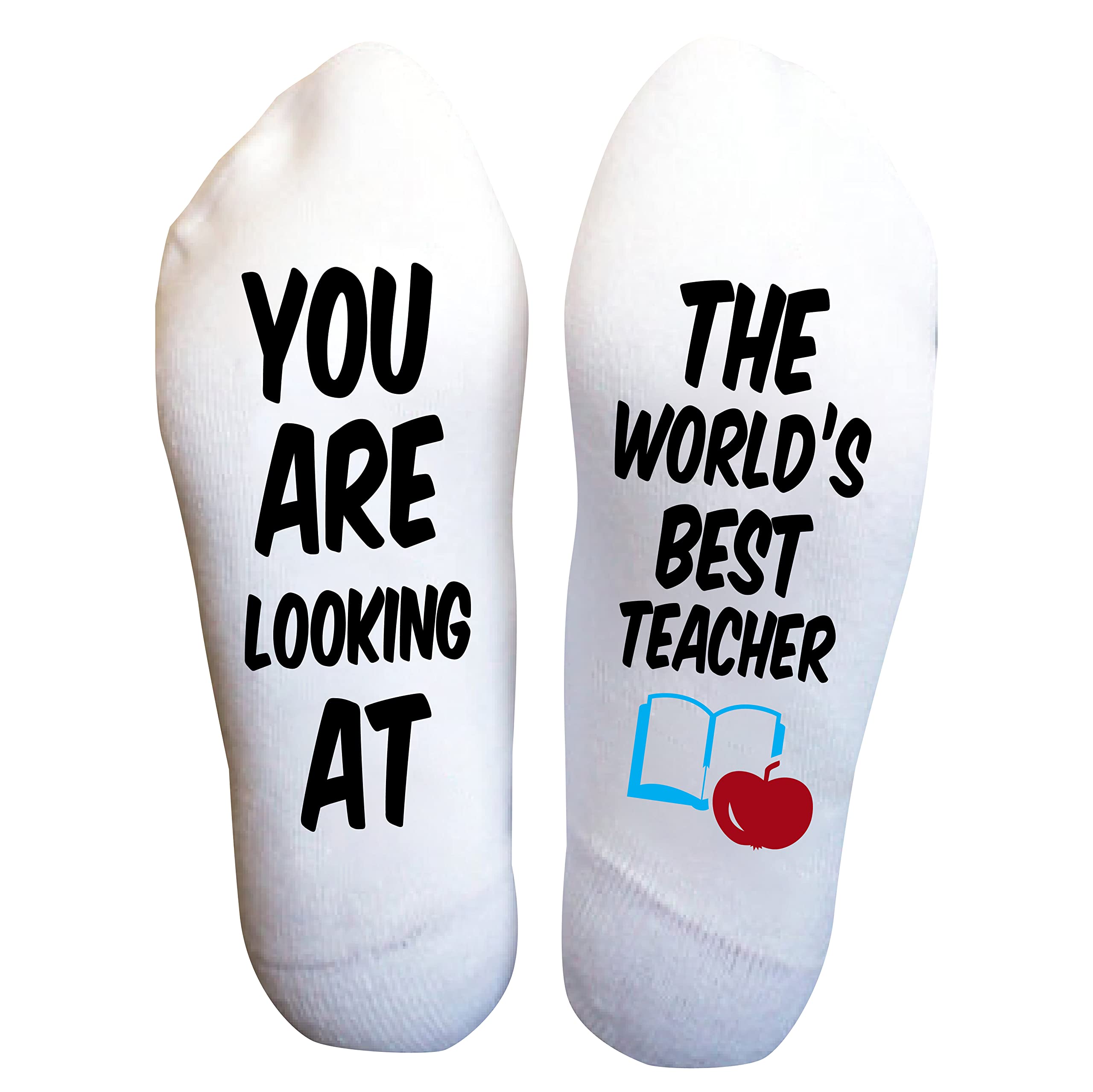 Funky Novelty Socks with Inspirational Sayings - Handmade Comfortable Socks for Men & Women (Sizes 6-14) - Durable Funny Teacher Gifts for Classroom, Office & Daily Wear