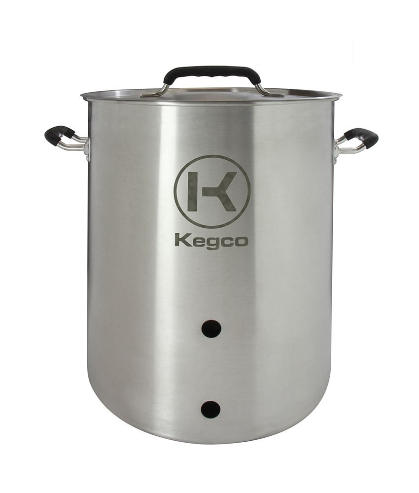 Kegco 3PXBK8-T3 8 Gallon Stainless Steel Brew Kettle for Homebrewing Beer, Wort Boiling & Craft Brewing - Perfect for Home Brewers & Small Batch Beer Making