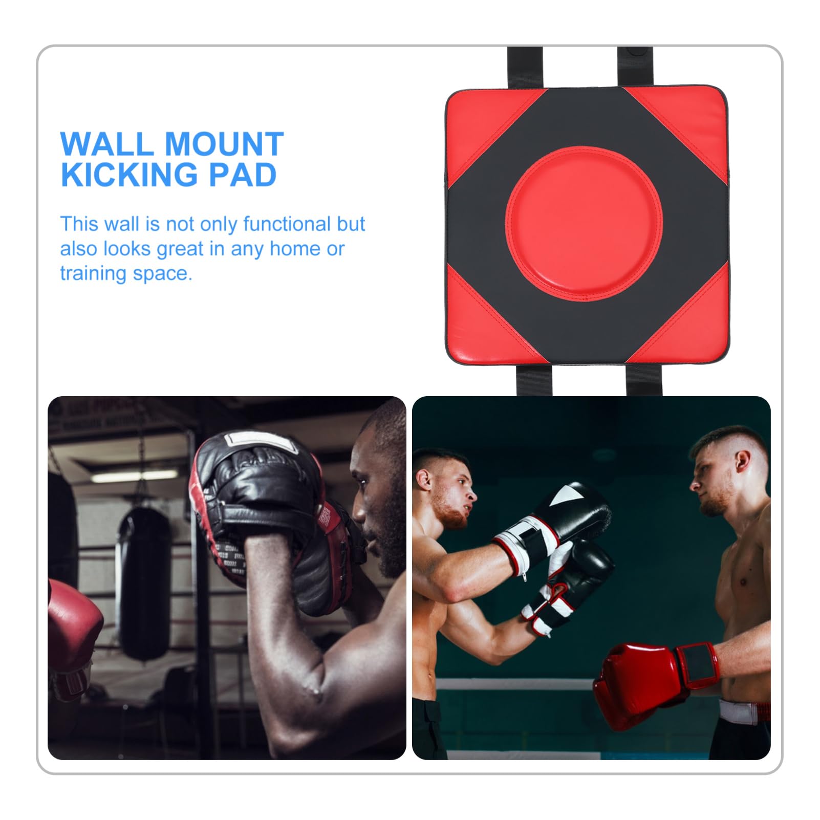 BESPORTBLE Wall Mounted Punching Pad - Heavy Duty Boxing Training Pad for Home Gym, MMA, Muay Thai & Fitness - Perfect for Wall Boxing, Kickboxing & Martial Arts Practice