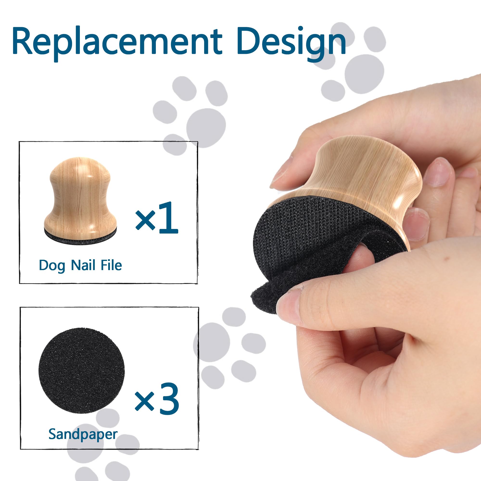 Dog Nail File Kit - Gentle Scratch Board for Stress-Free Dog Nail Trimming | Safe & Easy Pet Grooming Tool for Small & Large Dogs | Perfect for Home Grooming & Vet Visits