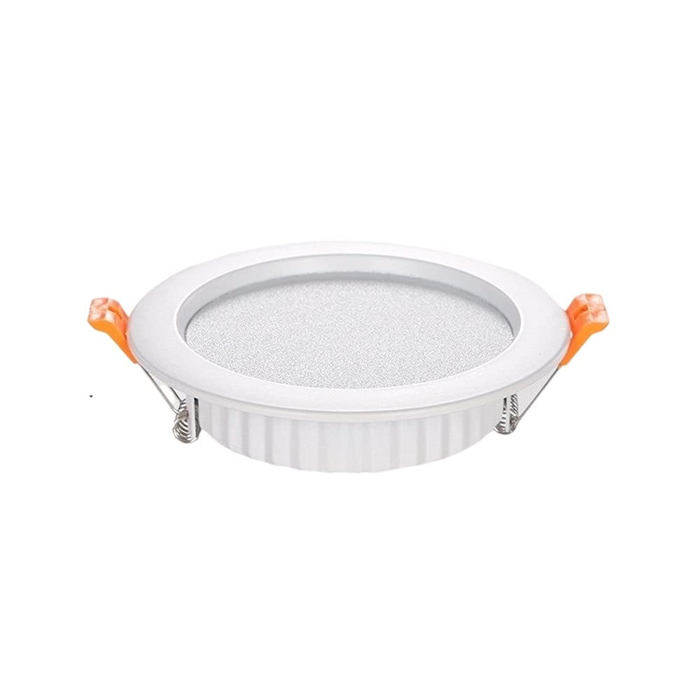 Ultra-Thin LED Recessed Downlight - Non-Dimmable Daylight White Ceiling Light - CRI80 Brightness Certified - Easy Retrofit Installation - Ideal for Bathroom, Kitchen, Living Room & Outdoor Lighting