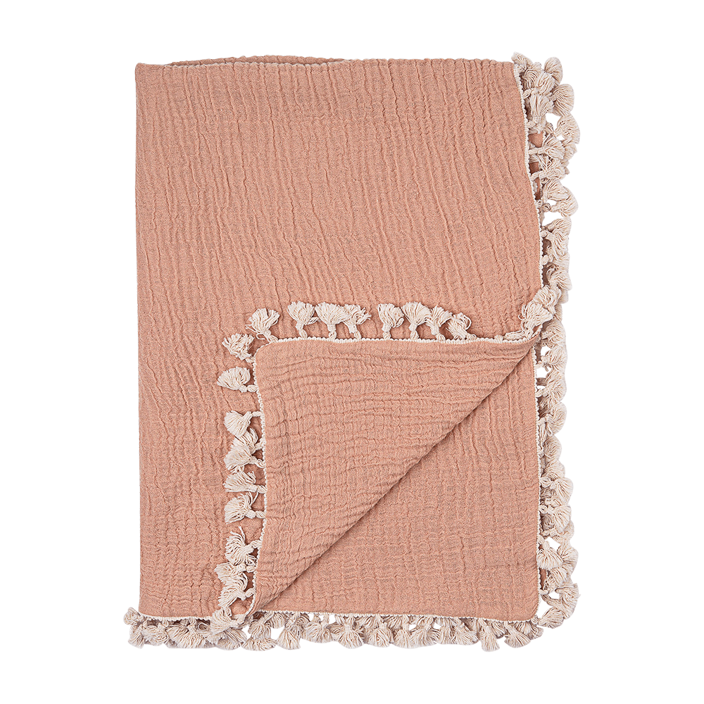 6-Layer Muslin Baby Blanket by Crane - Soft, Breathable & Lightweight for Swaddling, Nursing & Stroller Use