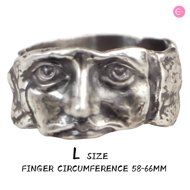 QUANDO Sterling Silver Ring for Women - Elegant Fake Face Design - Perfect for Parties, Gifts & Everyday Wear