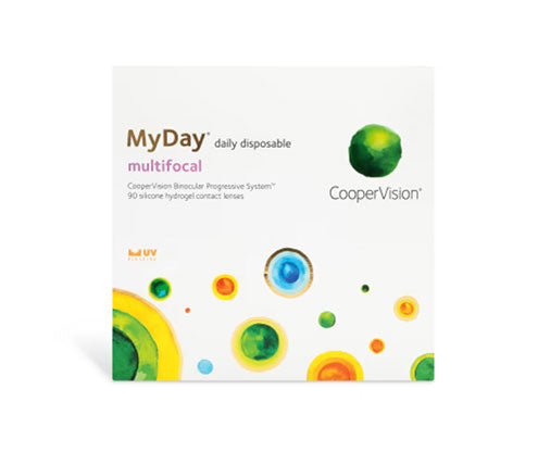 MyDay Multifocal Contact Lenses 90 Pack - Daily Disposable for Presbyopia - Perfect for Reading, Computer Use & Active Lifestyles