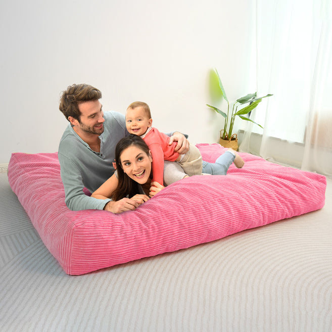 MAXYOYO Giant Bean Bag Bed - Corduroy Convertible Chair & Floor Mattress for Adults | Comfortable Lounge Chair & Guest Bed for Living Room, Bedroom & Dorm