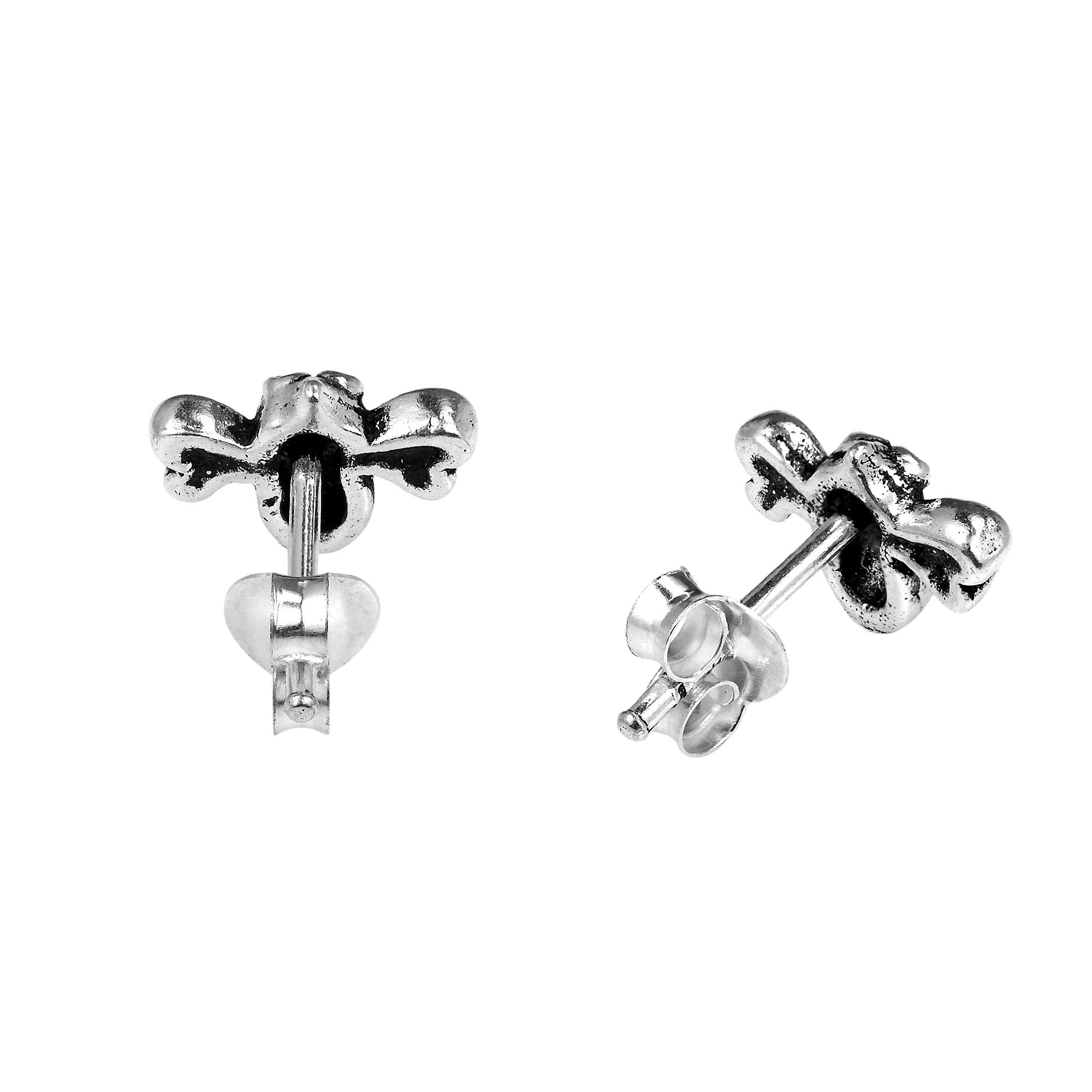 AeraVida Petite Adorable Bumble Bee .925 Sterling Silver Stud Earrings for Women | Cute Bee Jewelry Gift for Her | Perfect for Everyday Wear, Parties & Gifts