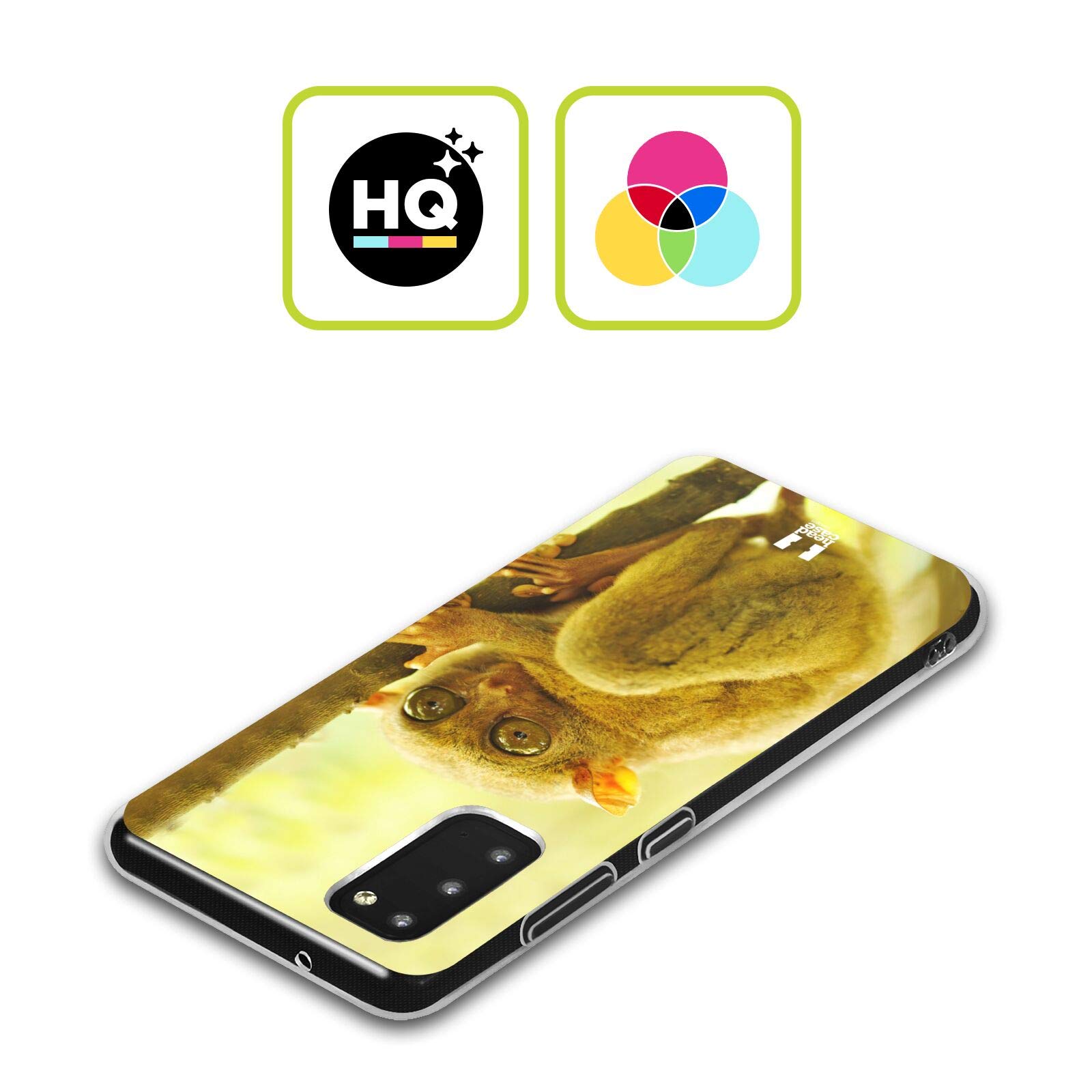 Head Case Designs Tarsier Monkey Soft Gel Phone Case with Matching Wallpaper - Compatible with Samsung Galaxy S20 FE & S20 FE 5G - Cute Animal Protection for Everyday Use & Travel
