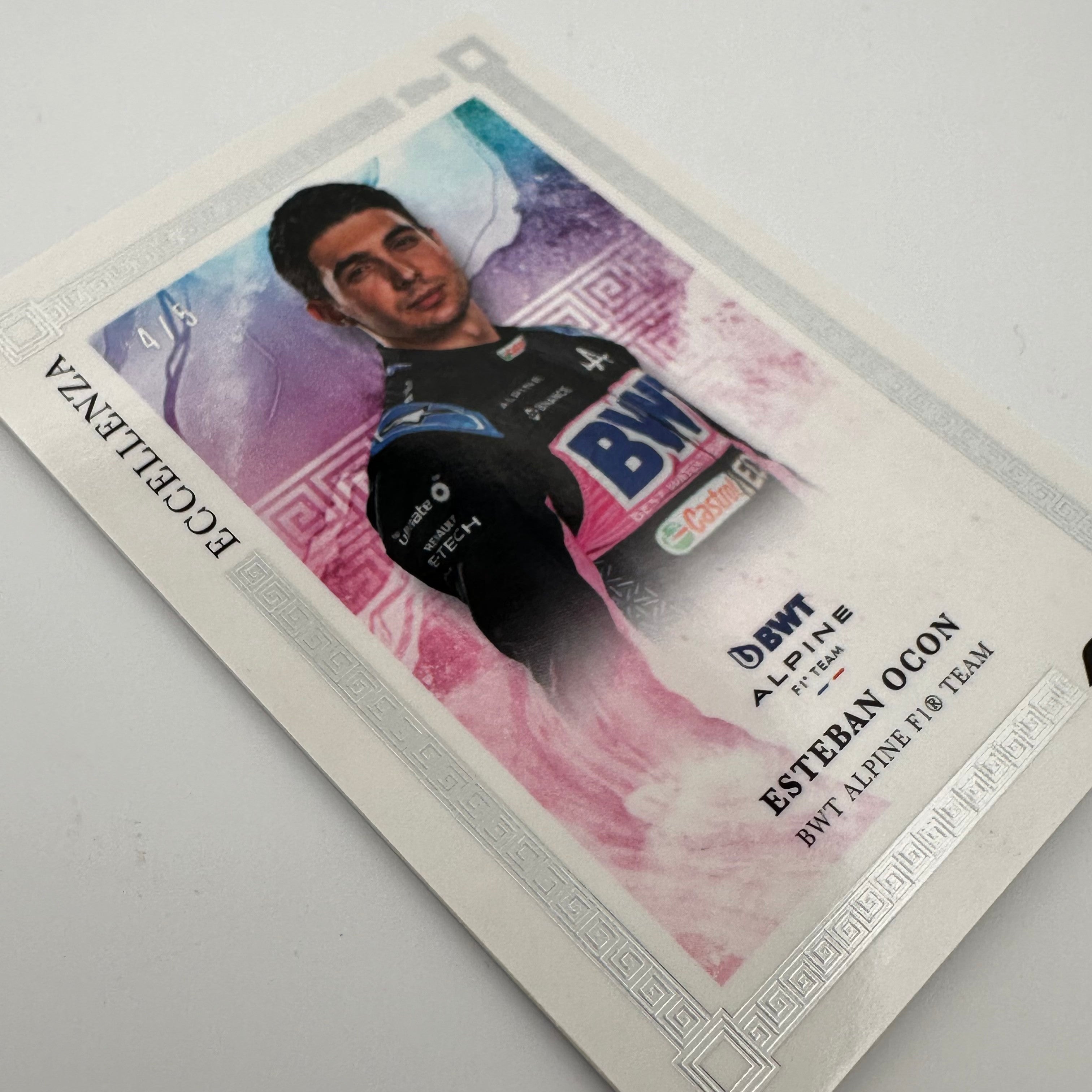 2023 Esteban Ocon Rainbow 4/5 F1 Racing Card - Limited Edition Collectible for Formula 1 Fans & Sports Memorabilia Enthusiasts (Perfect for Display, Trading, and Gifting)