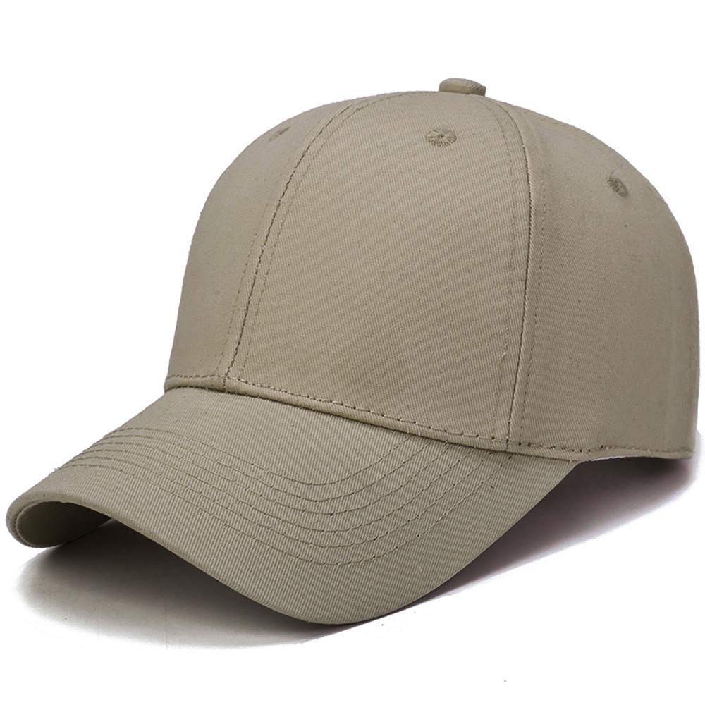 **Men's Solid Color Baseball Cap - Lightweight Cotton Sun Hat for Outdoor Sports & Casual Wear - UV Protection & Adjustable Fit for Hiking, Running, Beach**