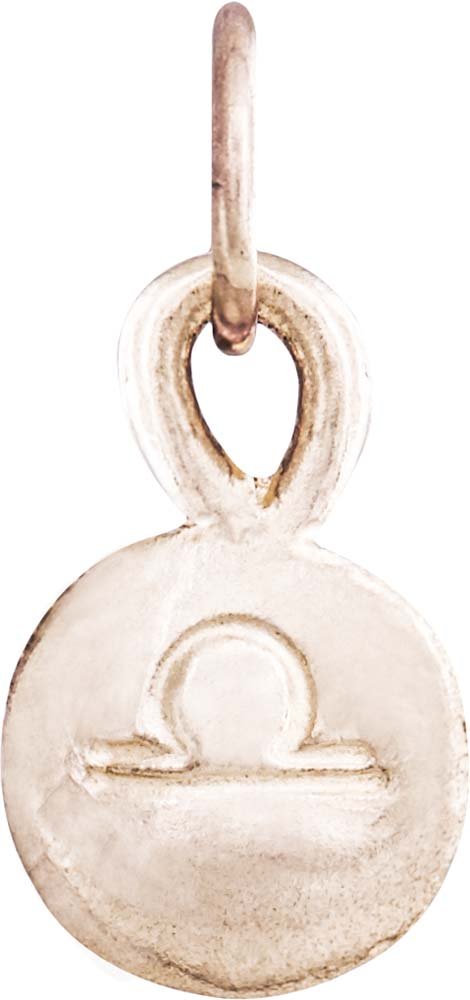 Helen Ficalora Small Libra Zodiac Charm Necklace - Sterling Silver Zodiac Sign Pendant for Women - Perfect Birthday Gift for Libra, Everyday Jewelry & Special Occasions