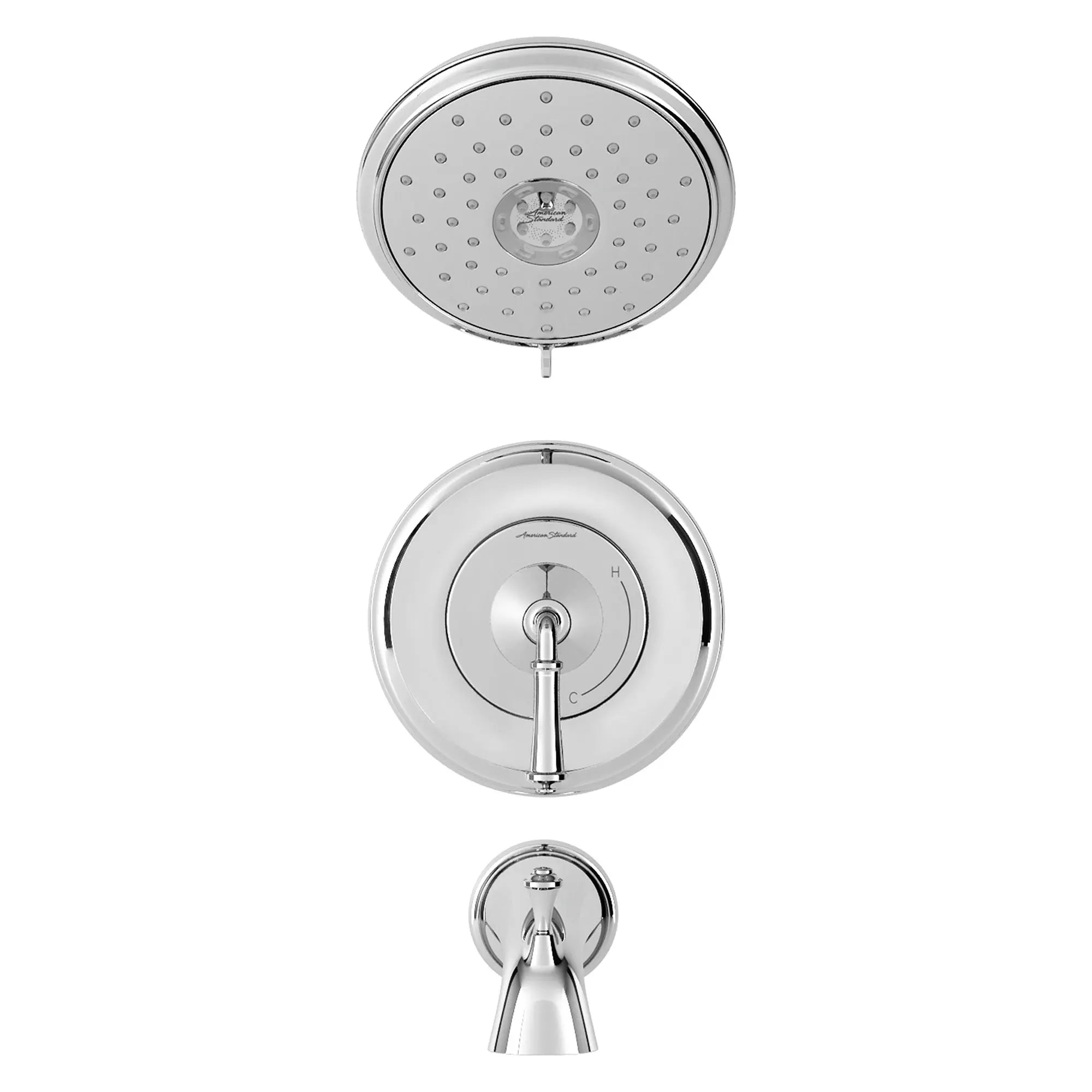 Delancey® 1.8 GPM Water Saving Shower Trim Kit - 4 Function Showerhead & Lever Handle for Bath & Shower - Perfect for Bathroom Renovation & Water Conservation