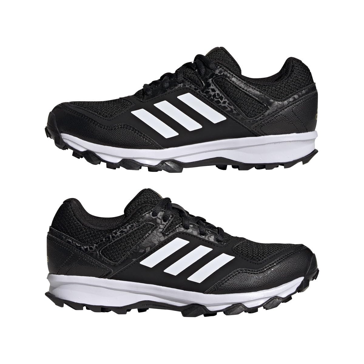 Adidas Fabela Rise Women's Field Hockey & Lacrosse Shoes - Black/White - Lightweight Cleats for Sports & Training