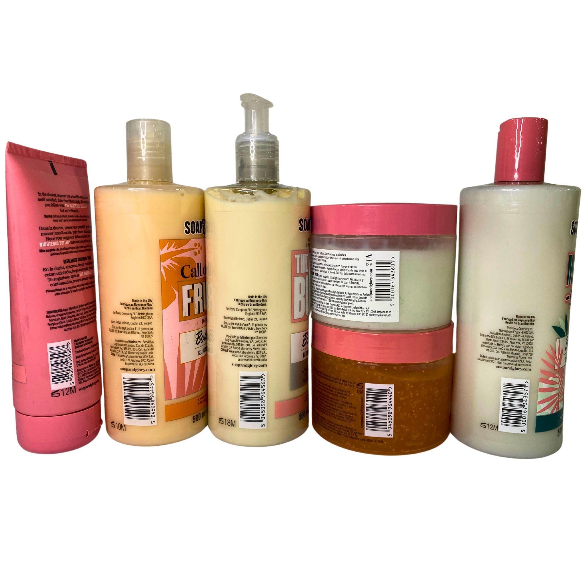 Soap & Glory Assorted Body Care Gift Set - 40 Pcs (Body Wash, Scrub & Lotion) - Perfect for Spa Day, Self-Care Routine & Gifts