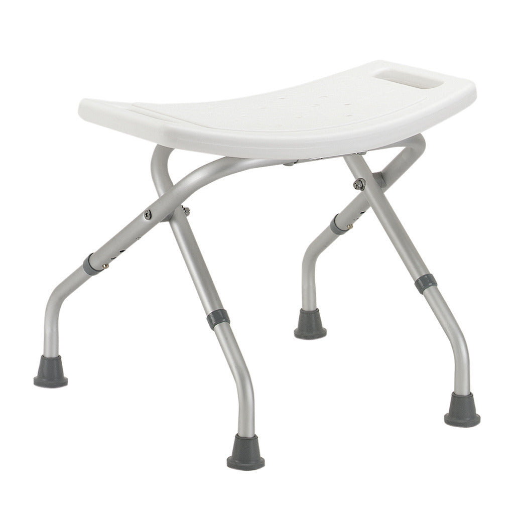 Foldable Shower Bench with Backrest - Non-Slip Bath Seat for Elderly & Disabled - Adjustable Height Shower Chair for Bathroom Safety - Perfect for Seniors, Handicapped & Post-Surgery Recovery