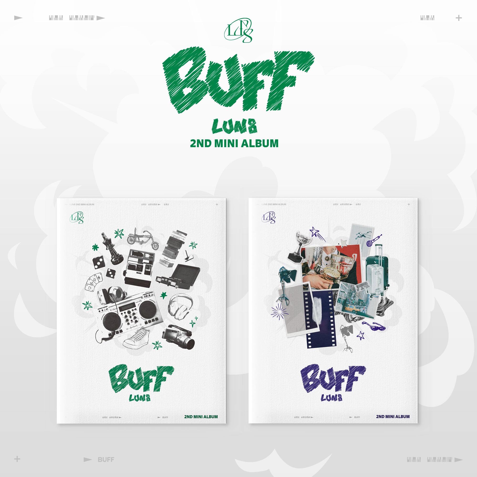 LUN8 2ND MINI ALBUM 'BUFF' - Kpop Music CD with Photobook & Poster - Perfect for Kpop Fans Collection & Gift Giving