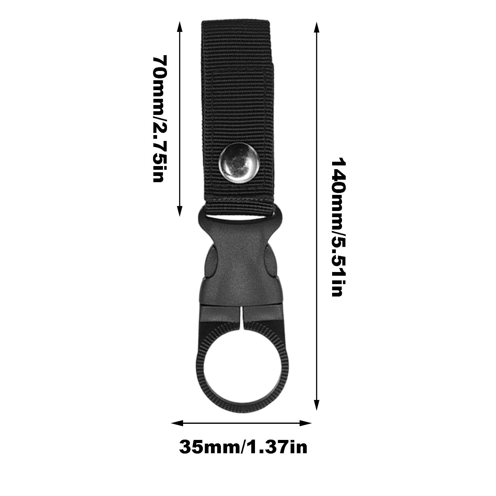 Durable Nylon Bottle Buckle Clip - Adjustable Water Bottle Holder Strap for Hiking, Camping & Outdoor Adventures | Portable Keychain Ring for Gym, Travel & Everyday Use