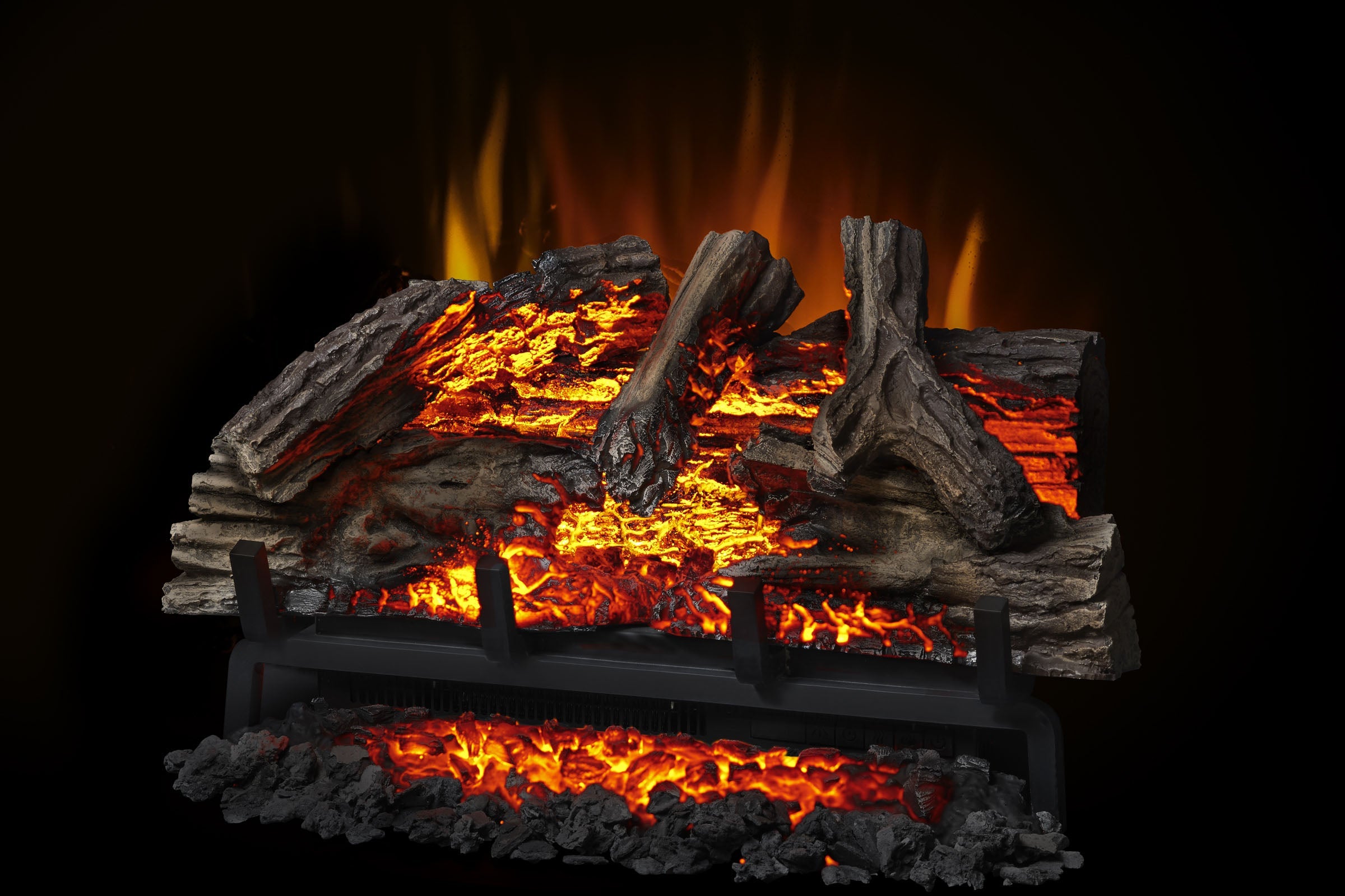 Napoleon Woodland 27-Inch Electric Fireplace Insert with Realistic Logs - Perfect for Living Room, Bedroom, and Office Heating