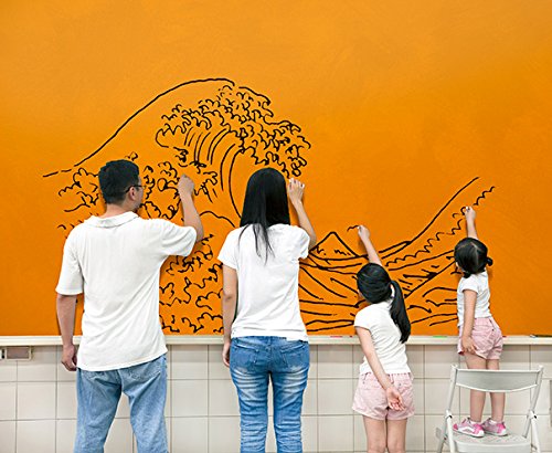 Remarkable Whiteboard Dry Erase Paint Kit - 600 ft² Coverage, Clear Finish for Walls & Surfaces (192 fl oz) - Transform Any Space into a Whiteboard for Home Office, Classroom or Creative Workspace