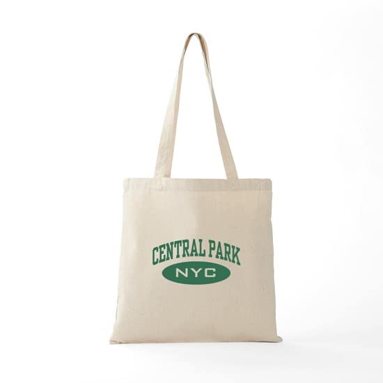 Central Park NYC Tote Bag - Natural Canvas Reusable Shopping Bag for Women & Men | Eco-Friendly Grocery Tote, Beach Bag & Work Commute